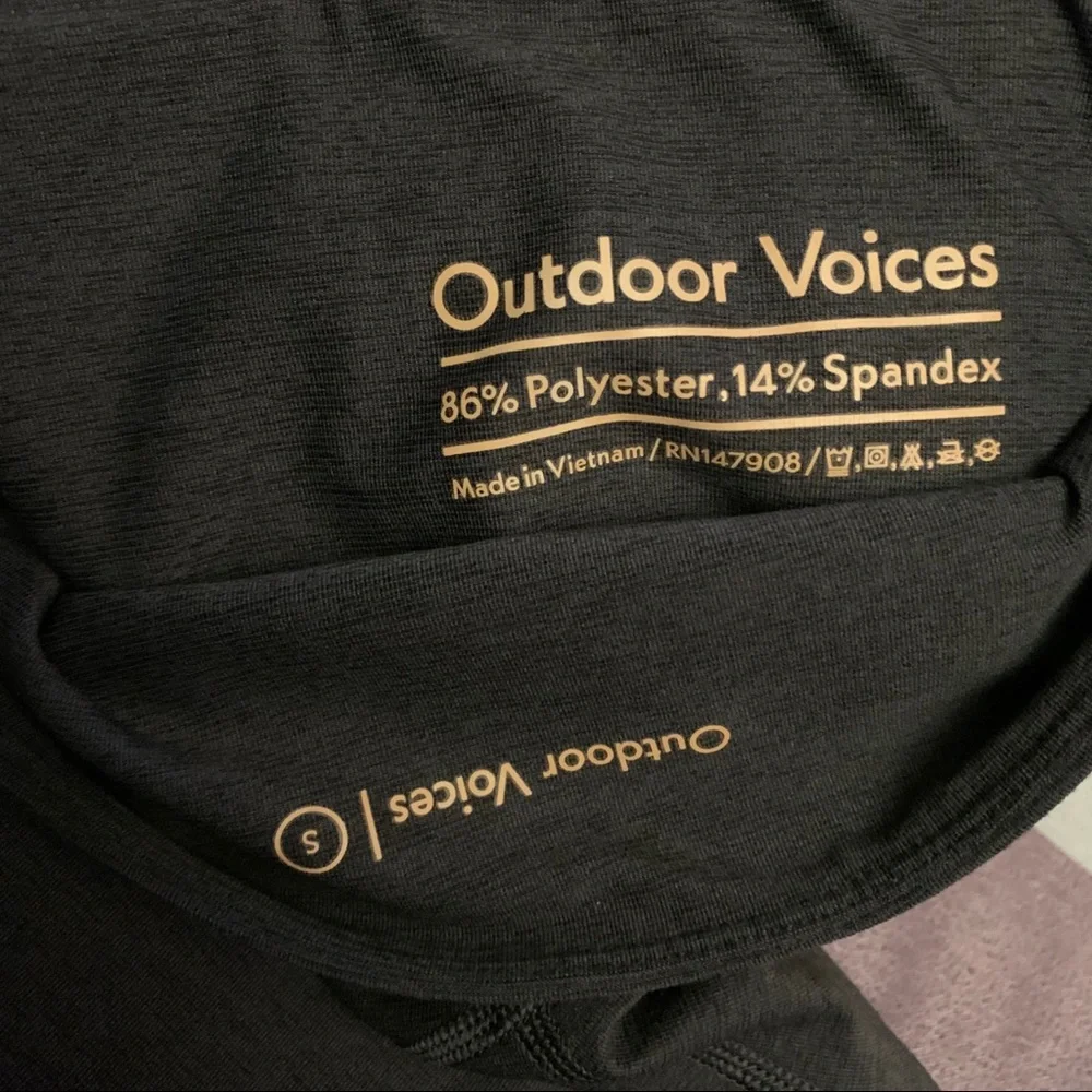 Outdoor Voices Warmup full length leggings high waisted CHARCOAL Small - Picture 4 of 11
